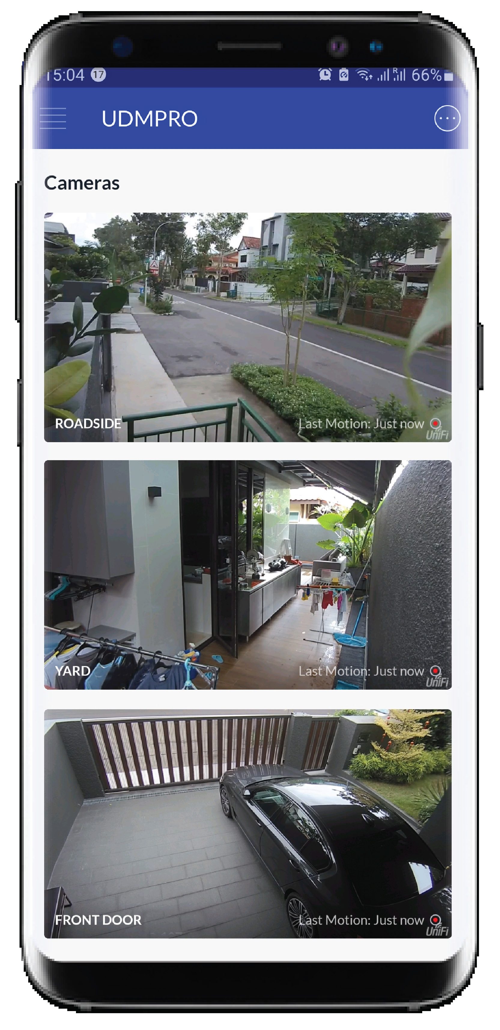 CCTV app with multiple camera streams